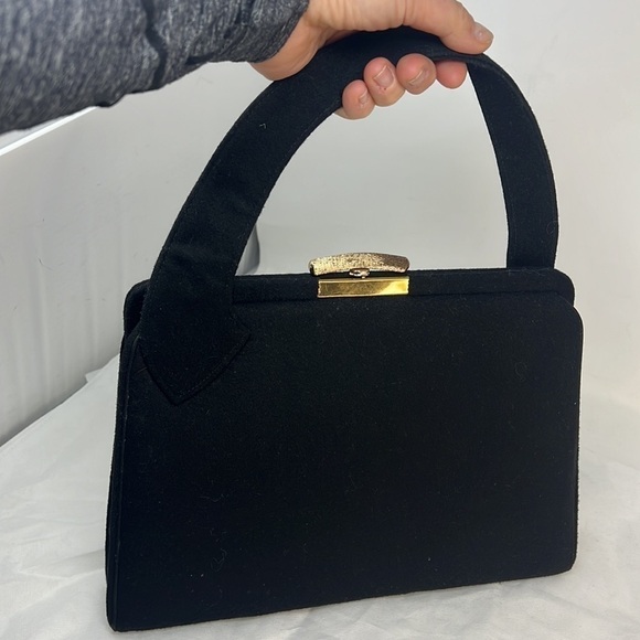 Vintage Fabrique Wool Structured Handbag - Picture 4 of 14